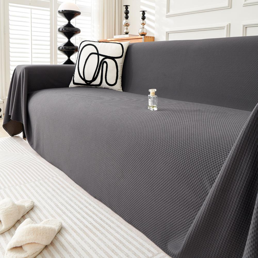 Простой чехол для дивана, полотенце, ткань, нескользящая, против морщин, подушка для дивана, универсальный, всесезонный, высокочувствительный, всеобъемлющий, современный чехол для дивана