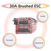 NEEBRC 30A Brushed ESC 4-8V Dual Way Brake Speed Controller for 1/16 1/18 1/24 RC Car Boat 370 380 390 Motor WPL HSP HPI Traxxas