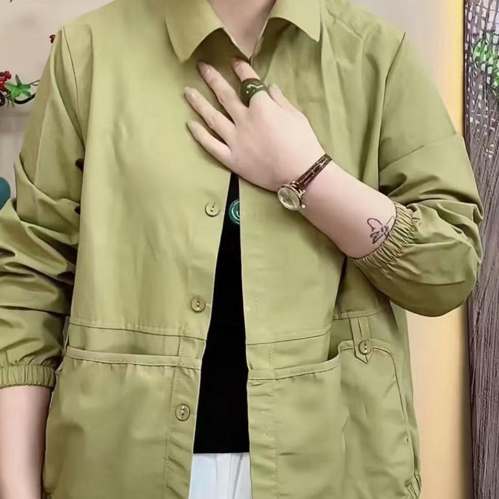 Женская куртка в корейском стиле, универсальная, короткой длины, свободного кроя, обычного стиля, однобортная, верхняя одежда для весны и осени