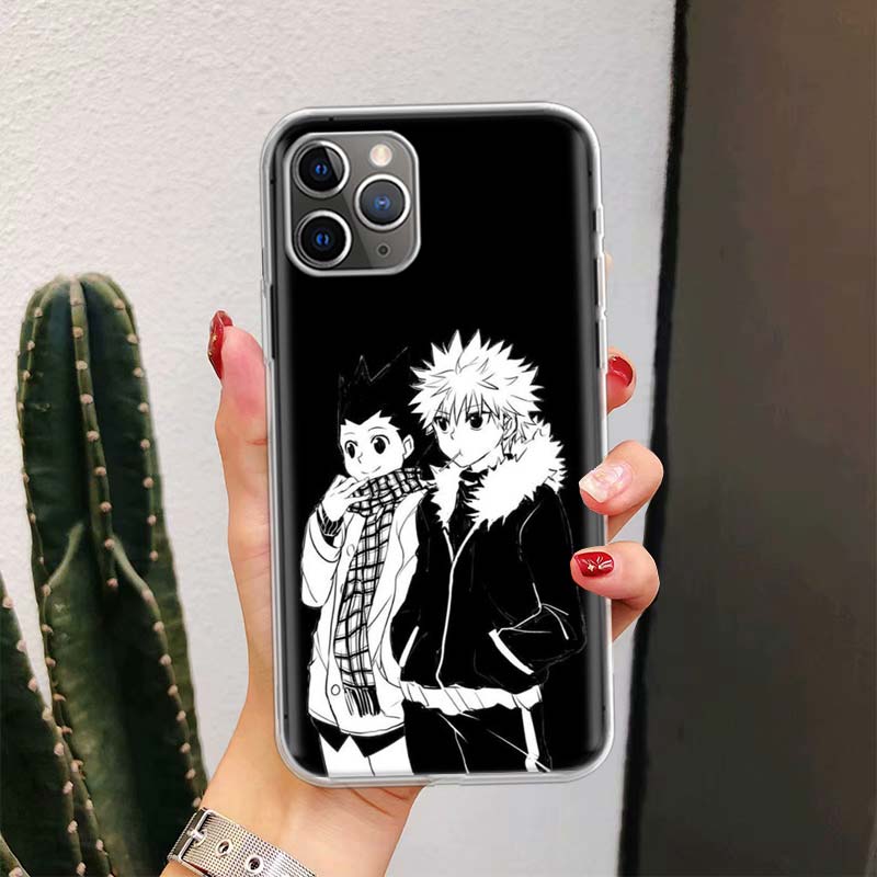 Черно-белый Hunter X Для iPhone 17 Air 16 15 14 Plus 13 Mini 12 11 Pro Max Чехол для телефона 16E 7 Печать 8 SE Fundas Чехол Мягкий Coque 1