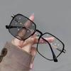 Photochromic Anti Radiation Glasses Metal Eyeglass for Woman Men Computer Glasses