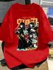 Summer Plus Size Demon Slayer Anime Printed Unisex Women Tshirt Casual Parent Child Top Fashion Harajuku Style Street Wear Y2K