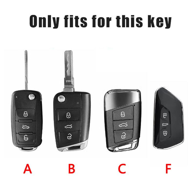 IFGU2 Alloy Leather Car Remote Key Protection Cover Shell For Seat FR Ateca IBIZA Leon Alhambra Arosa Exeo Cordobe Toledo Accessories