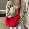 Сумка Сумка через плечо Женская холщовая сумка Повседневная Женская корейский ленивый стиль Сумка-пельмень