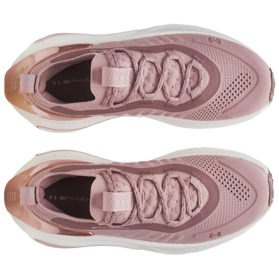 Under Armour Phantom 4 Износостойкие Низкие Повседневные Кроссовки Женские Розово-Белые 6007943-673