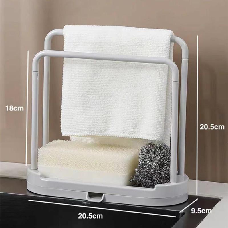 Кухонный держатель Съемная кухонная полка для хранения тряпок Подвесная стойка Держатель для чистящей ткани