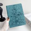 For Apple iPad Mini (2024) (Also Known As iPad Mini (A17 Pro)).PU Leather Exquisite Floral Embossed Design Tablet Case