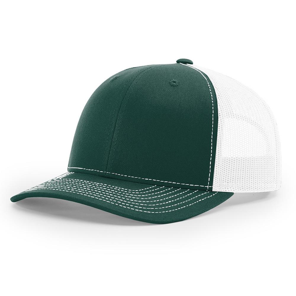 OEM Custom 6 Panel Structured Trucker Mesh Hat High Quality Cotton 3D Embroidery Logo Plain Cap Curved Brim for Velour Terry