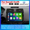 2DIN Android 14 Автомагнитола Для Suzuki Swift 2003-2010 Мультимедийный плеер Интеллектуальная автомобильная аудиосистема Беспроводной CarPlay Auto WIFI