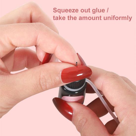 10ml Nail Gel Glue Not Flowing Easy To Apply Liquid Reinforce Nail Rhinestone Glue for Women