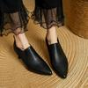 Fashion Women Pumps High Heel Genuine Leather 2025 Spring Summer Pointed  Toe Mature Working Shoes Woman Basic Office Lady Women Shoes
