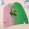Kids Fashion  Neck St. Patrick's Day Printed Casual Sweatshirt