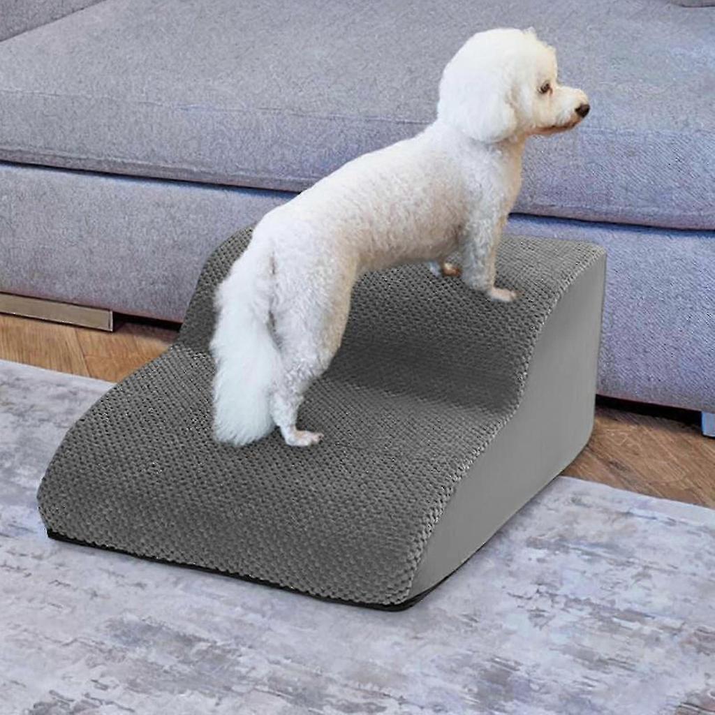 25-26 Dog Stairs for Small Dogs Dog Steps for High Bed and Couch High Density Foam Soft 2 Step Pet Stairs for Puppy Older Dogs Cats