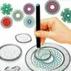 27 Pcs Tin Draw Drawing Art Original Spirograph Design Set Craft Create Kids Toy