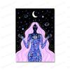 Nordic Boho Solstice Earth Goddess Art Posters And Prints Celestial Stars Moon Magical Sun Wall Pictures For Living Room Decor
