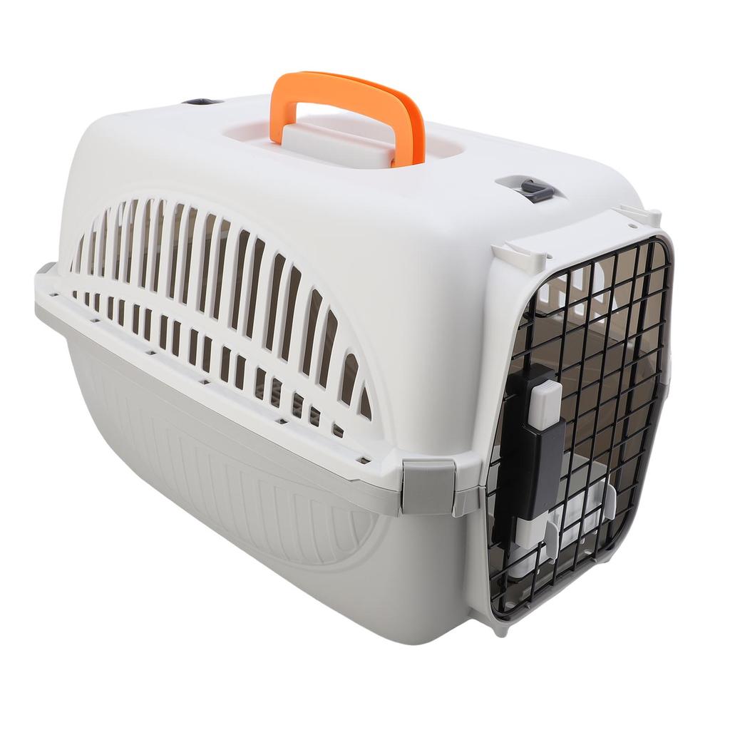 Plastic Pet Carrier Easy To Assemble Ample Space Excellent Ventilation Portable Dog Carrier for