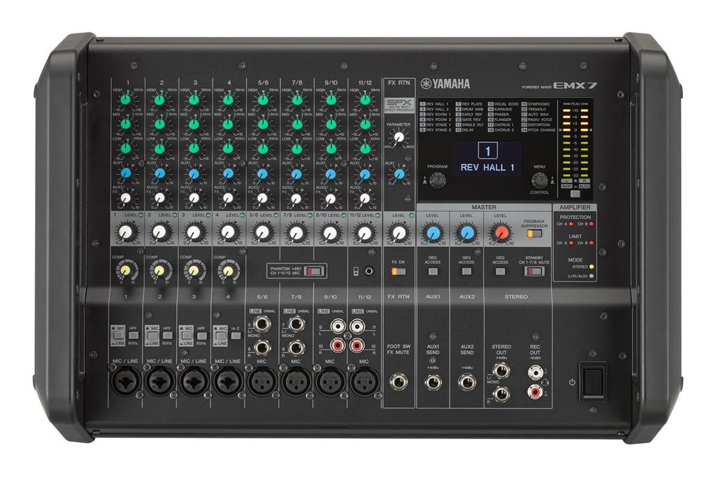 YAMAHA 12 Channel Powered Mixer EMX7