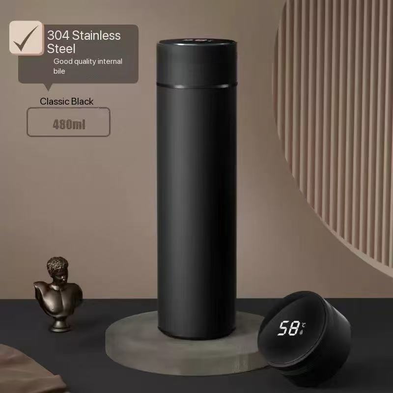 Интеллектуальная термокружка из нержавеющей стали 304 определяет температуру воды, отображает температуру и обеспечивает долгосрочную изоляцию.