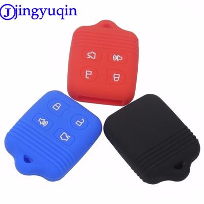 Jingyuqin 4 кнопки силиконовый чехол для ключа для Ford Focus Freestye F150 F250 E150 Ranger Explorer Econoline Lincoln Mercury