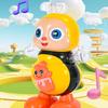 Музыкальная ползающая детская игрушка со светодиодным световым шоу, образовательный робот, подарок для детей для раннего развития