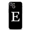 Роскошный Чехол Для Телефона Apple iPhone 11 15 14 Pro MAX 12 13 7 8 Plus X XR XS MAX SE Черный Чехол Funda Инициал Буква A Z Модный