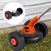 Lawn Mower Auxiliary Wheels Universal Lawn Mower Support Wheels Easy Install Grass Trimmer Wheels Attachment for Comfortable Mowing