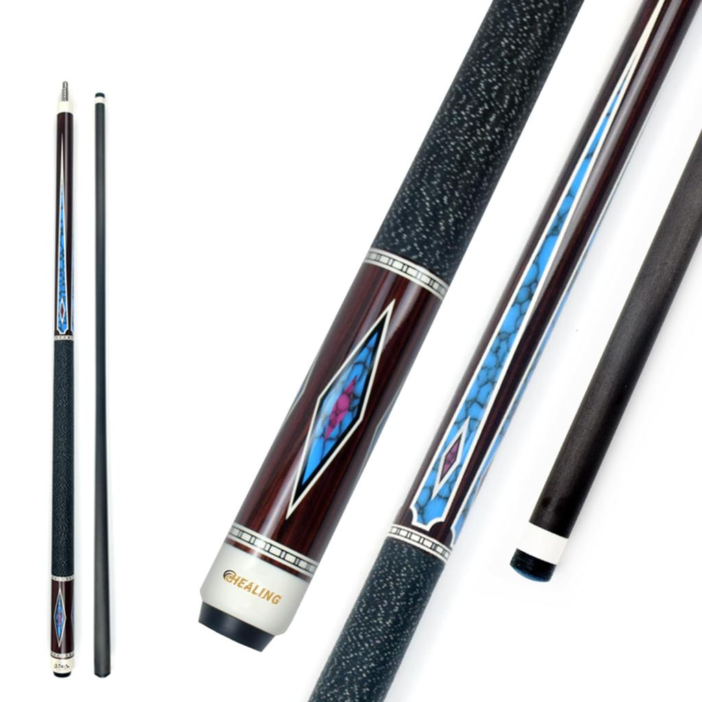 KHEALING Billiard Cue Carbon T 700 Carbon Fiber Bobbin Rod Grip 58 Inch Multilayer Pork Skin Head XTC Tip Point Billiard Supplies Joint Handmade