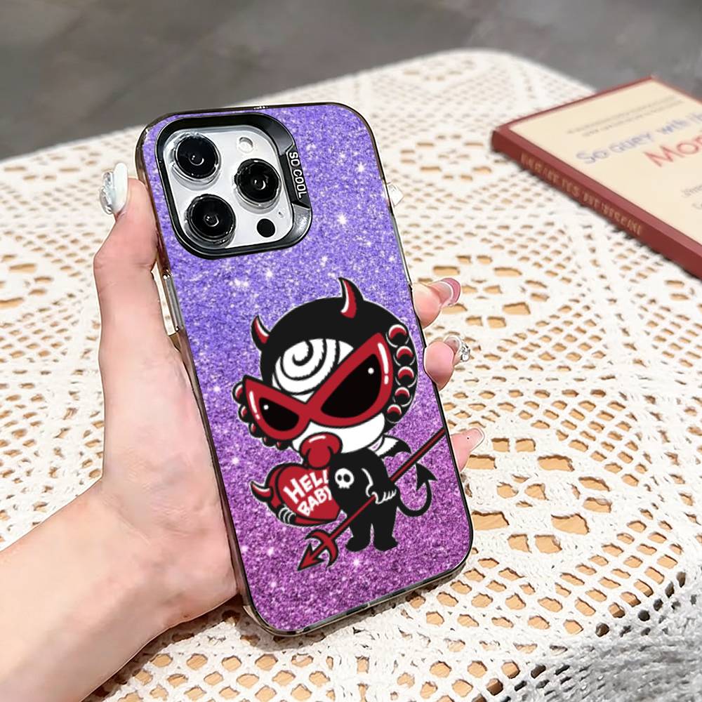 H-Hysteric M-Minii Чехол для телефона для iPhone 17,16,15,14,13,12,11 Plus,Pro Max,XS,Цветной серебристый чехол для телефона