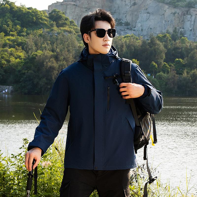 Куртки для мужчин, куртки три в одном для женщин, ветрозащитные и водонепроницаемые скрытые куртки, куртки для альпинизма