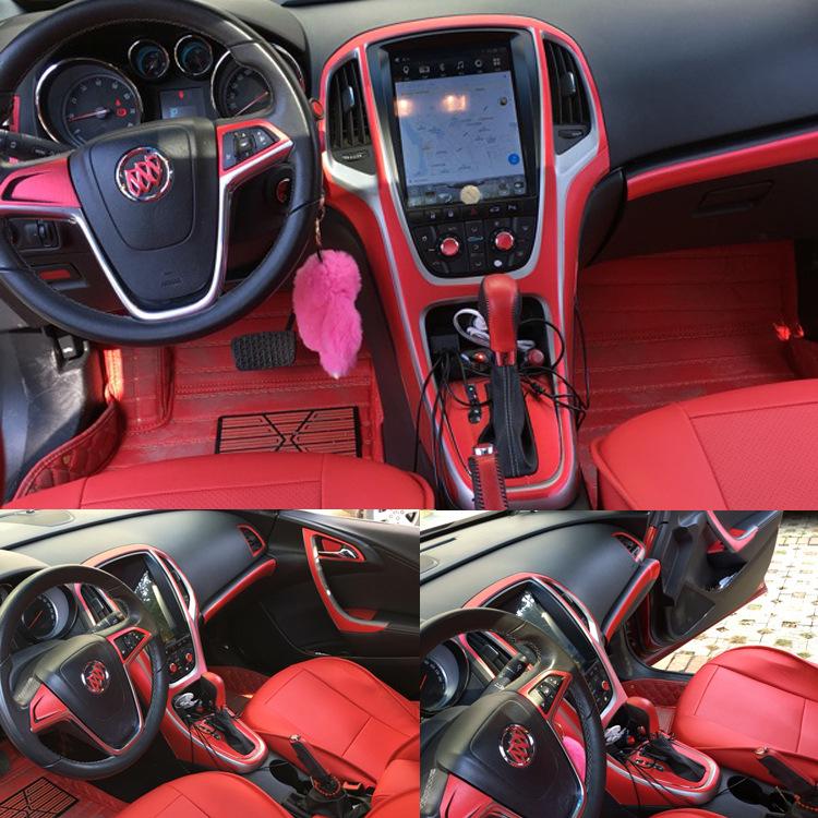 Buick 10-14 Old Model Interior Carbon Fiber Console Sticker for GT/XT