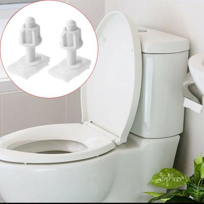 Пластиковые болты для туалетных петель, винты, белые, 2*раздвижные пластины, аксессуары
