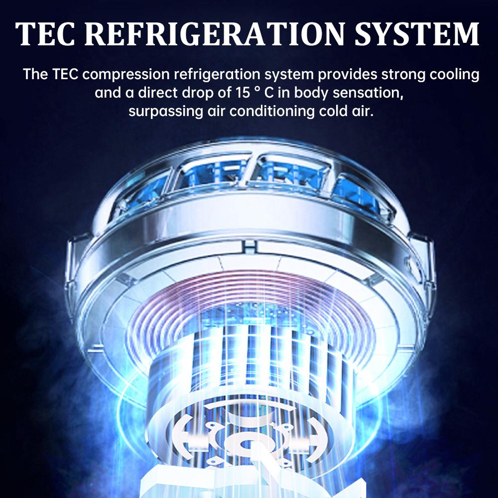 Портативный вентилятор, мини-турбовентилятор, USB-перезаряжаемый складной воздухоохладитель для лета, уличный вентилятор со светодиодным дисплеем