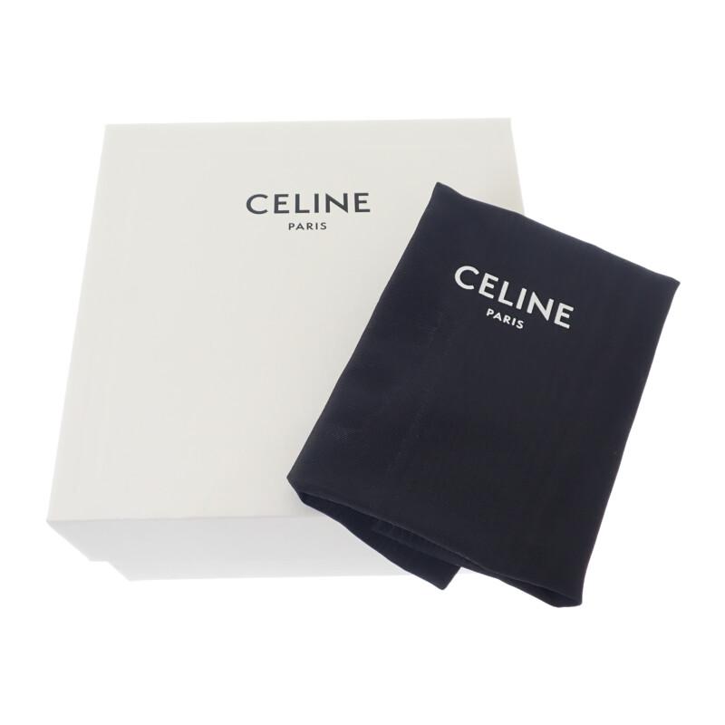 CELINE  4M1622CZJ-04LU Pouch Brown/black Calfskin Women