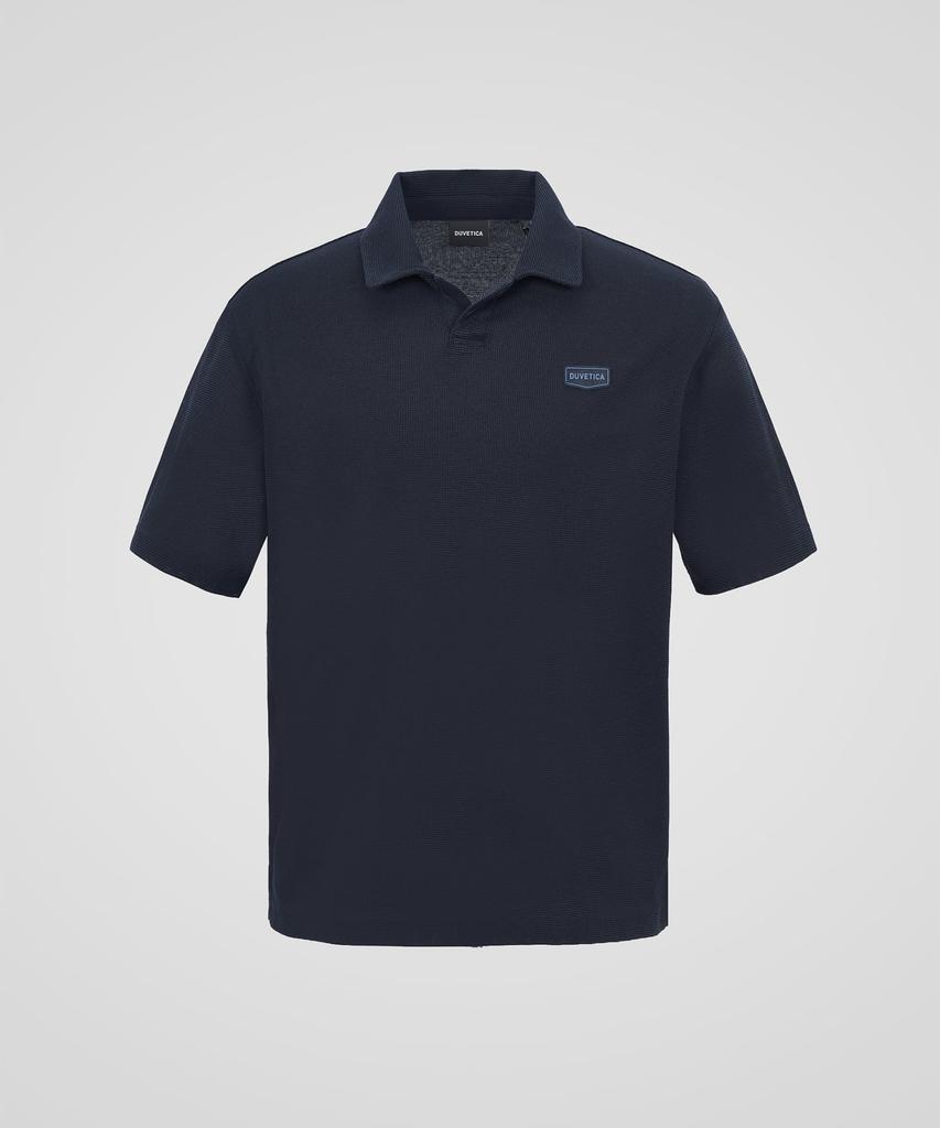 DUVETICA Trentino (Dark Navy) (Men'S Short-Sleeve Polo Shirt)