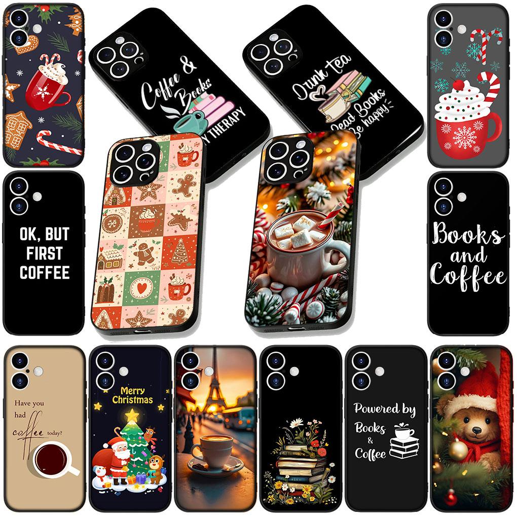 Soft Cover for OPPO A38 A18 A17 A40 A60 A80 A16 A78 A79 A54 A55 A57 4G 5G Coque Phone Case OK But First Coffee Book Christmas