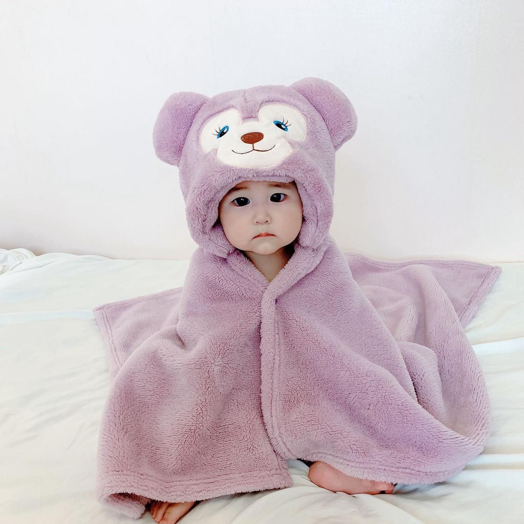 Детская одежда Банное полотенце с капюшоном Халат из коровы Плащ с мультяшными животными Фланелевое банное полотенце Одеяло.