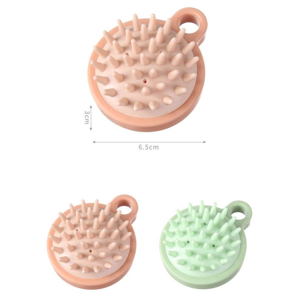 Удобная расческа для мытья волос розовая массажная щетка для кожи головы силиконовая щетка для шампуня ванна СПА