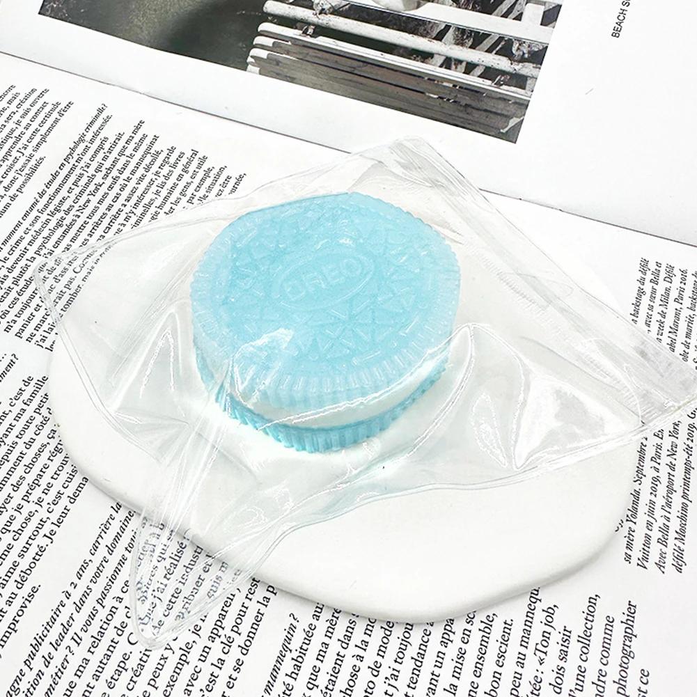 Taba Squishy Biscuits,Silicone Stress Pressure Relief Squishy Toys Mochi Taba Squishy Simulated Cookies Fidget Toy Pinching Toy