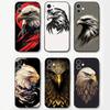 Чехол для телефона с изображением животных Орла Для IPhone 17 Air 16 15 14 13 Pro Max 11 12 Черный силиконовый чехол