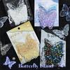 20 шт. полых резных наклеек-бабочек, украшения, 3D-ослепительные зеркальные металлические наклейки-бабочки для скрапбукинга, расходных материалов для журналов