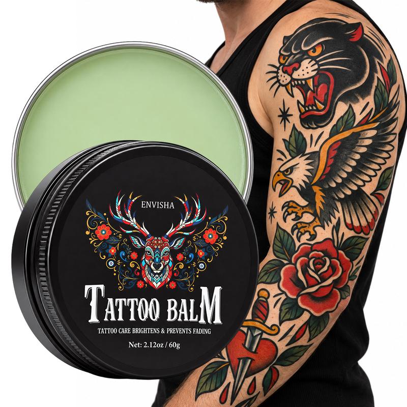 Tattoo Skin Body Care Balm Cream Deeply Moisturizing Nourishing After Tattooing Brightens Lasting Color Fixation Non-irritating