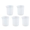 5PCS Reusable Epoxy Resin DIY Cups Mix Cup Graduated Cup DIY Silicone Measuring Cup  Jewelry Making