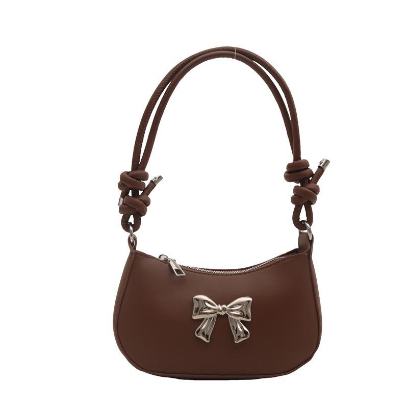 Сумка-сумка с текстурированным бантом женская летняя 202 новая модная сумка-мессенджер нишевая мини-сумка через плечо подмышкой