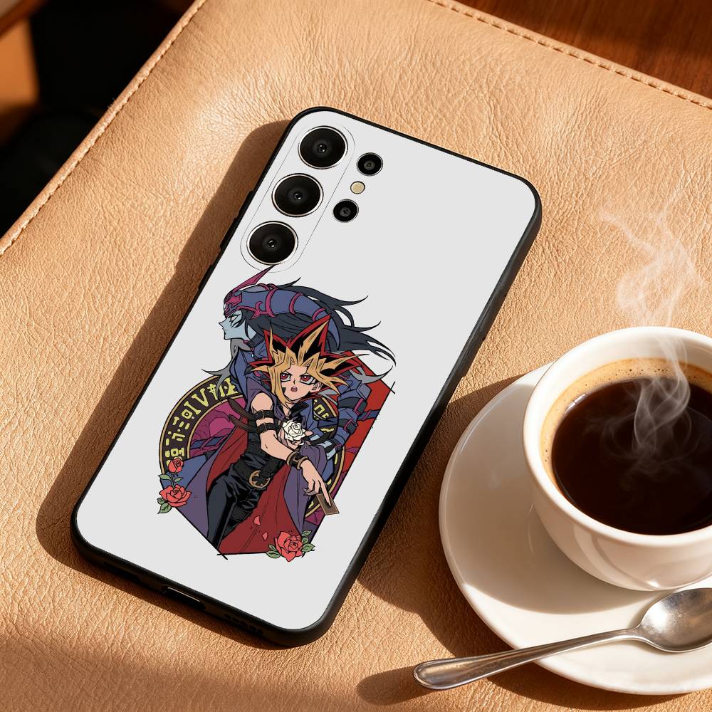 Чехол для телефона с аниме Yu-Gi-Oh для Samsung S26, S25, 24, 23, 22, 30, 21, 10, 9, Ultra, Plus, Lite, FE, Мягкий черный чехол