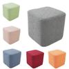 T-Shape Jacquard Ottoman Cover Solid Color Footrest Slipcover New Square Stool Cover  Home Decor