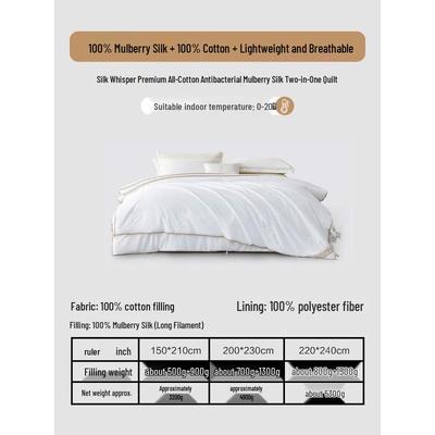 Mercury Home Textiles Всесезонное одеяло для мамы и ребенка 100% шелк-туссан