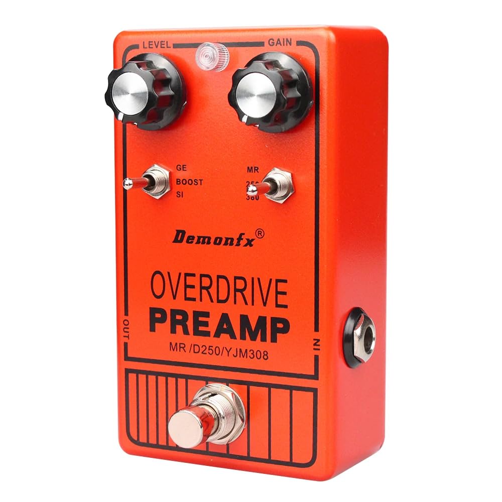 Demonfx YJM308 OVER DRIVE ПРЕДУСИЛИТЕЛЬ CLEAN BOOSTER Овердрайв Предусилитель Чистый Бустер Гитарная Педаль Эффектов /