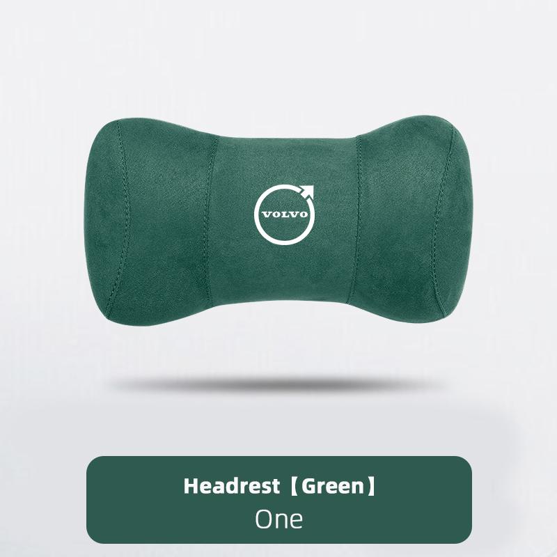 Volvo Car Seat Head Support Suede Memory Cotton Neck Pillow Interior Accessories For XC60 V90 V60 V40 XC90 S90 S60 C30 V70 XC40