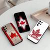 Чехол для телефона с обоями в виде флага Канады для Samsung S25, S24, S21, S22, S23, S30, Ultra, S20, Plus, Другие, Мягкий черный чехол