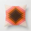 Vibrant Orange Rainbow Sunset Print Pillow Cover Abstract Geometric Lines Pillow Cover Sofa Car Office Cushion Cover Home Decor